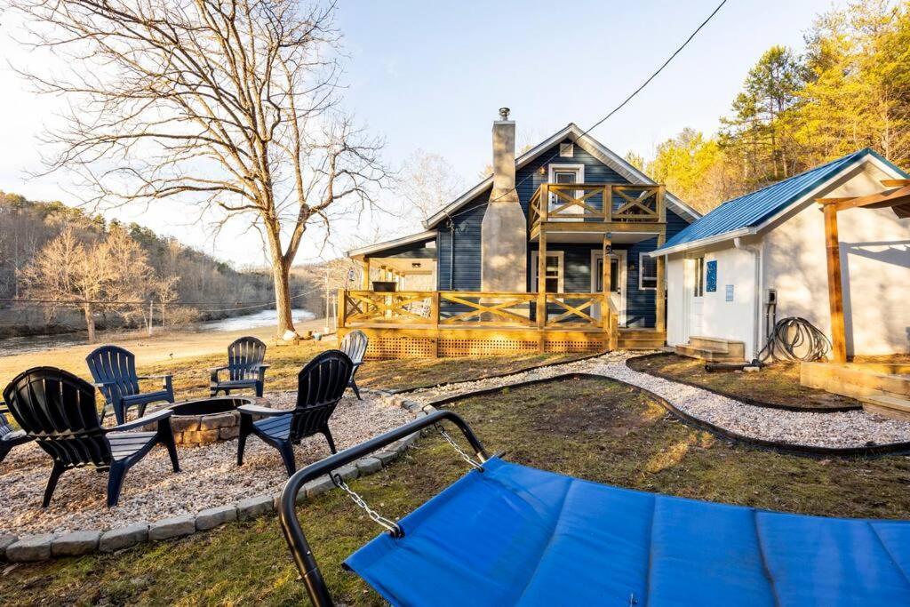 Riverside Relaxer W/Hot Tub+Fire Pit +Wifi & View Franklin Zewnętrze zdjęcie